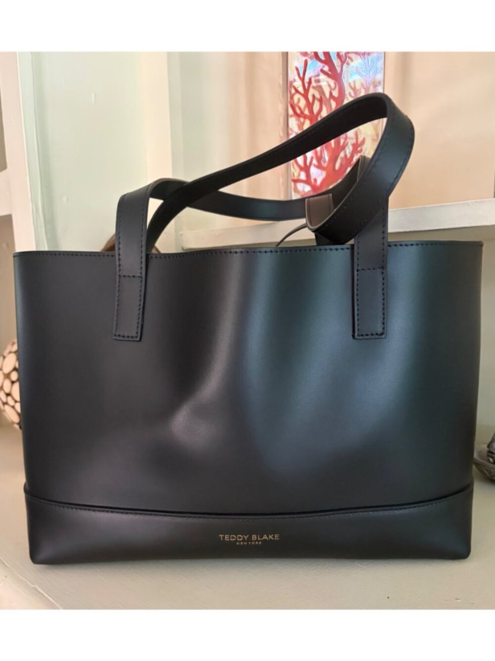Authentic Teddy Blake Alice Luxury Handbag Shoulder Shopper Tote Black Leather - Picture 2 of 14